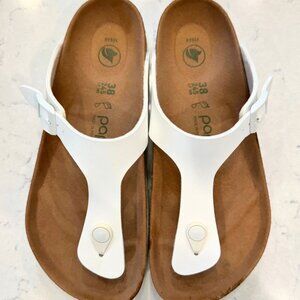 Papillio by Birkenstock Gizeh Platform Sandal - Vegan in White size 38
